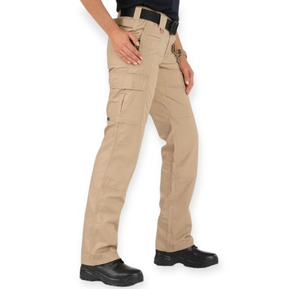5.11 Tactical 8 Women's Taclite Pro Cargo Pants Rip Stop Style 64360 Beige Tan - Picture 13 of 13